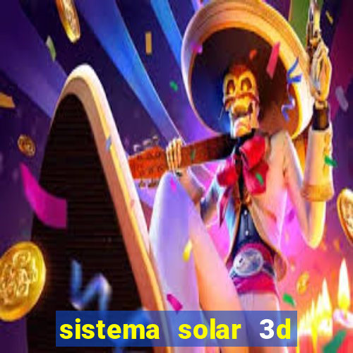 sistema solar 3d em movimento